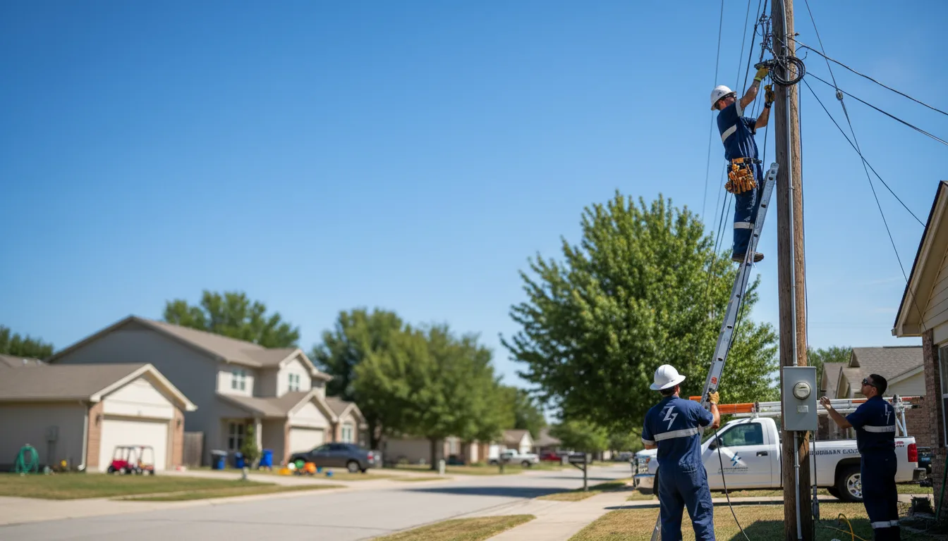 Residential electrician providing installation services in Meansville, GA
